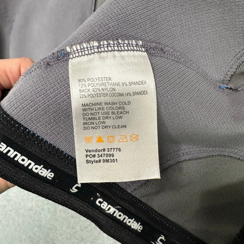 Cannondale Men L Cycling Jacket Blue Black White Full Zip Performance Sportswear - Picture 10 of 12